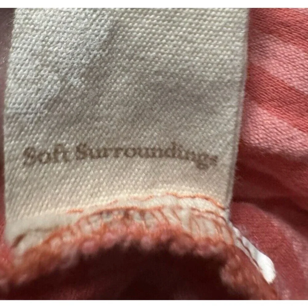 Soft surroundings MEDIUM shirt M pockets tunic beach 100% cotton - Picture 10 of 10